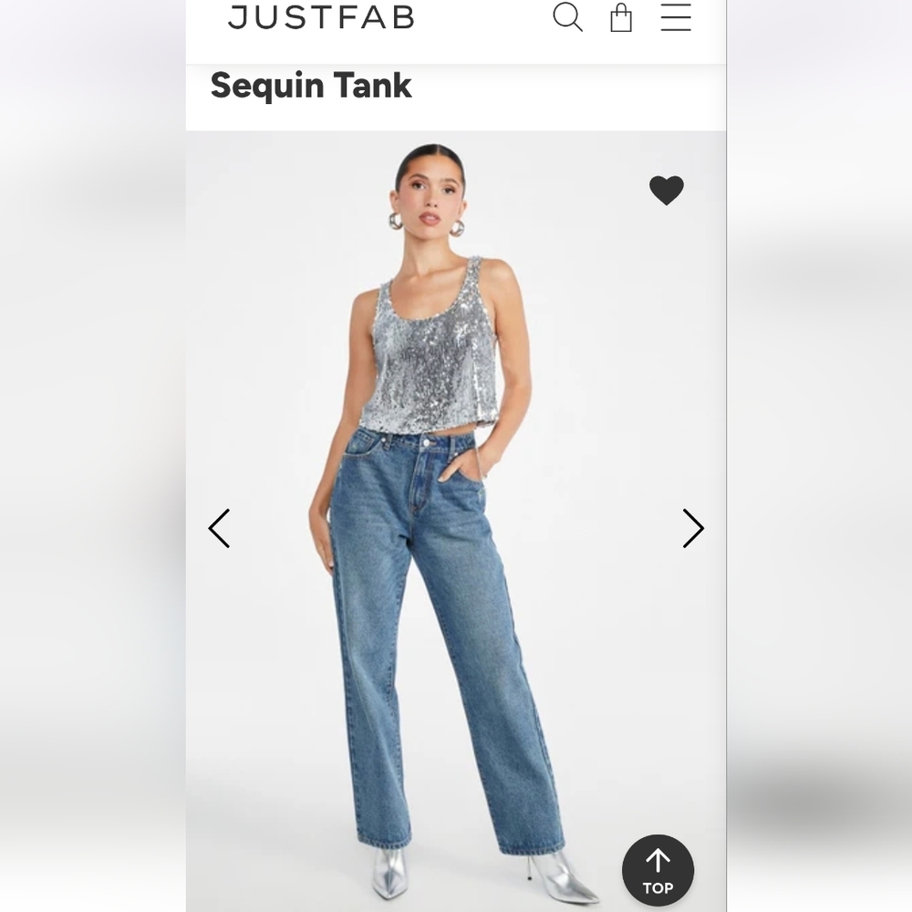 NWOT Sequin Top